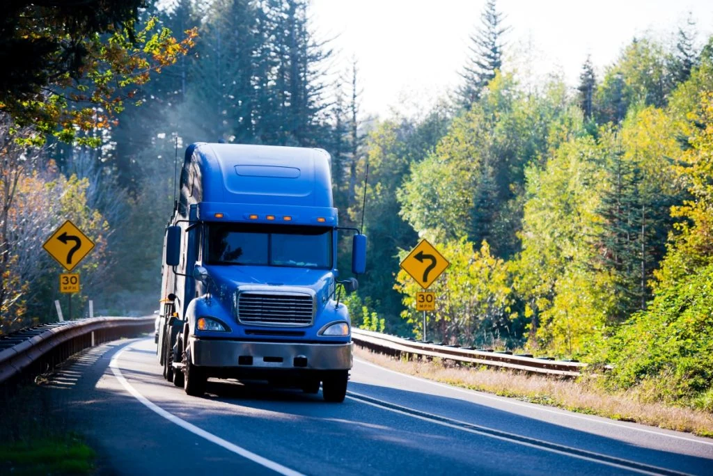 Commercial truck collision